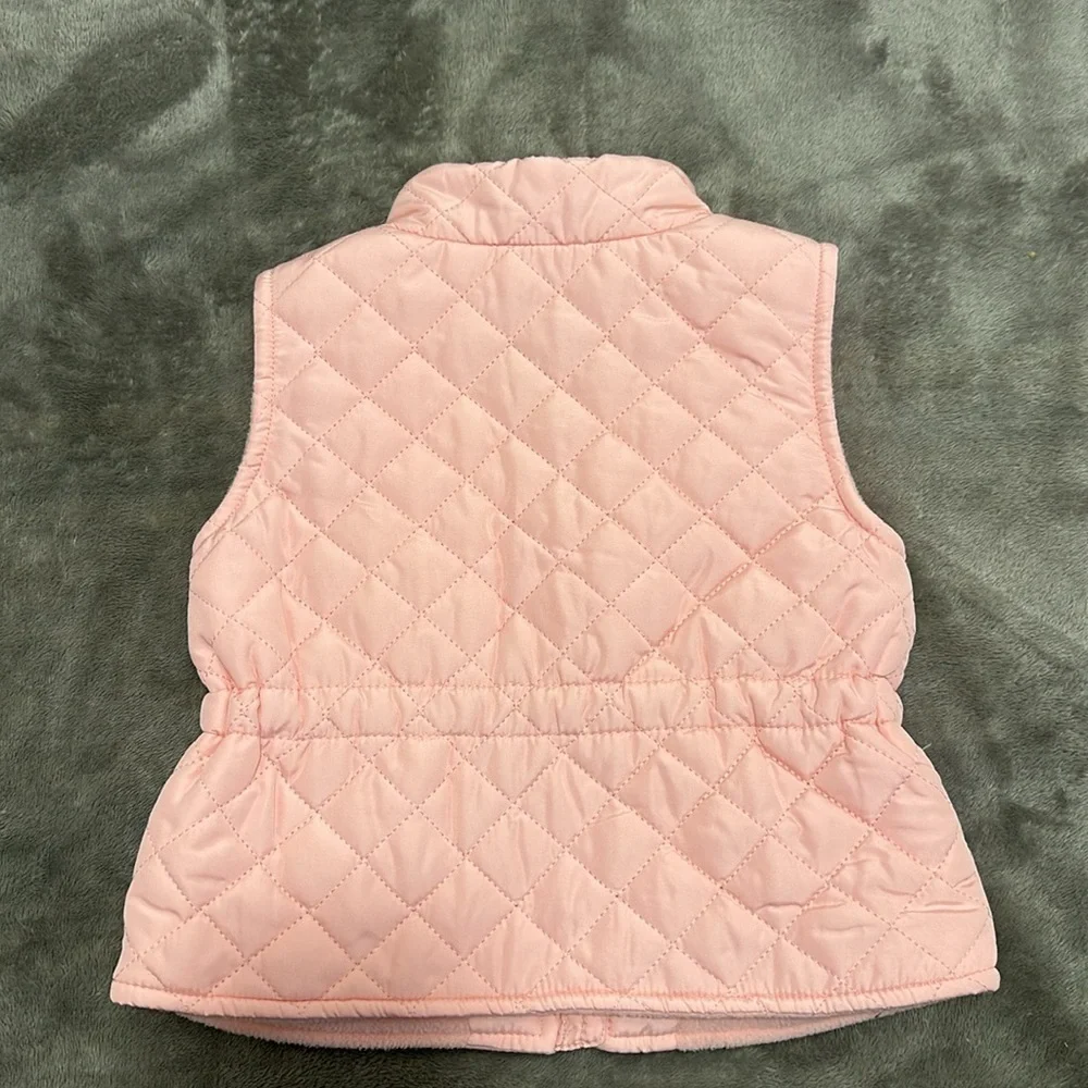 Pink Old Navy Puffer Vest Size 6-12m